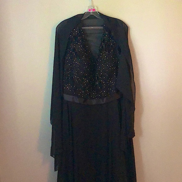 Glow black sparkly dress, dress size 20 - Picture 7 of 7